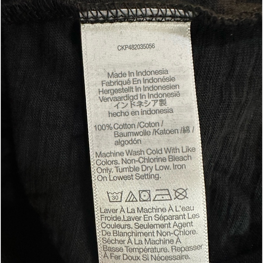 Madewell Black Slub Cotton Dolman Sleeve Tee XS - Picture 7 of 9
